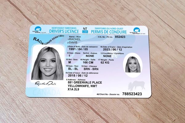 Order Northwest Territories Driver License