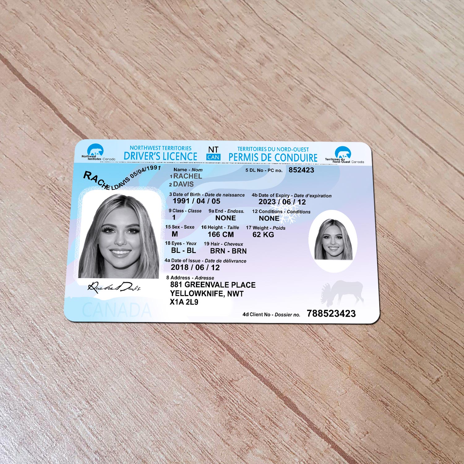 Order Northwest Territories Driver License