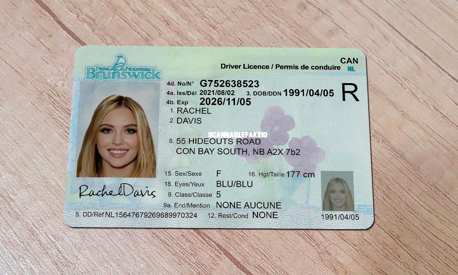 Order New Brunswick Driver License